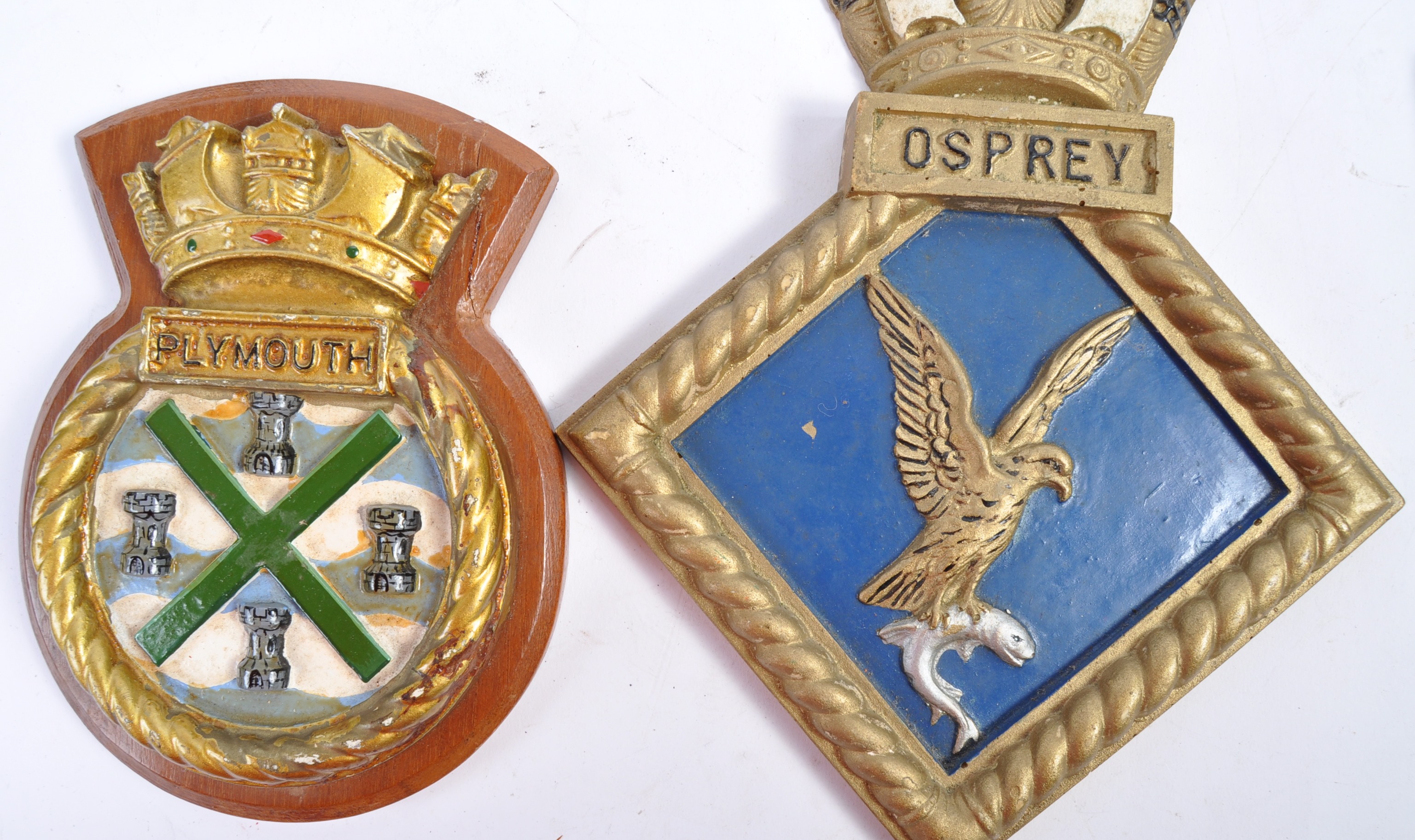 GREAT COLLECTION OF WWI & WWII INTEREST SHIPS PLAQUES - Image 3 of 6