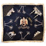 WWII 9TH LANCERS SOUVENIR OF EGYPT EMBROIDERY