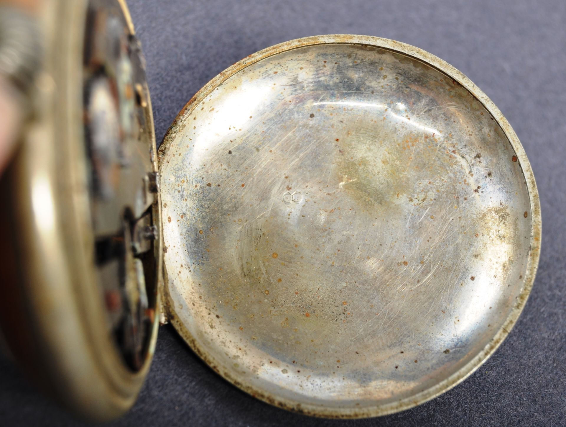 MAHATMA GANDHI - SILVER PLATE POCKET WATCH GIFTED FROM GANDHI - Image 4 of 7