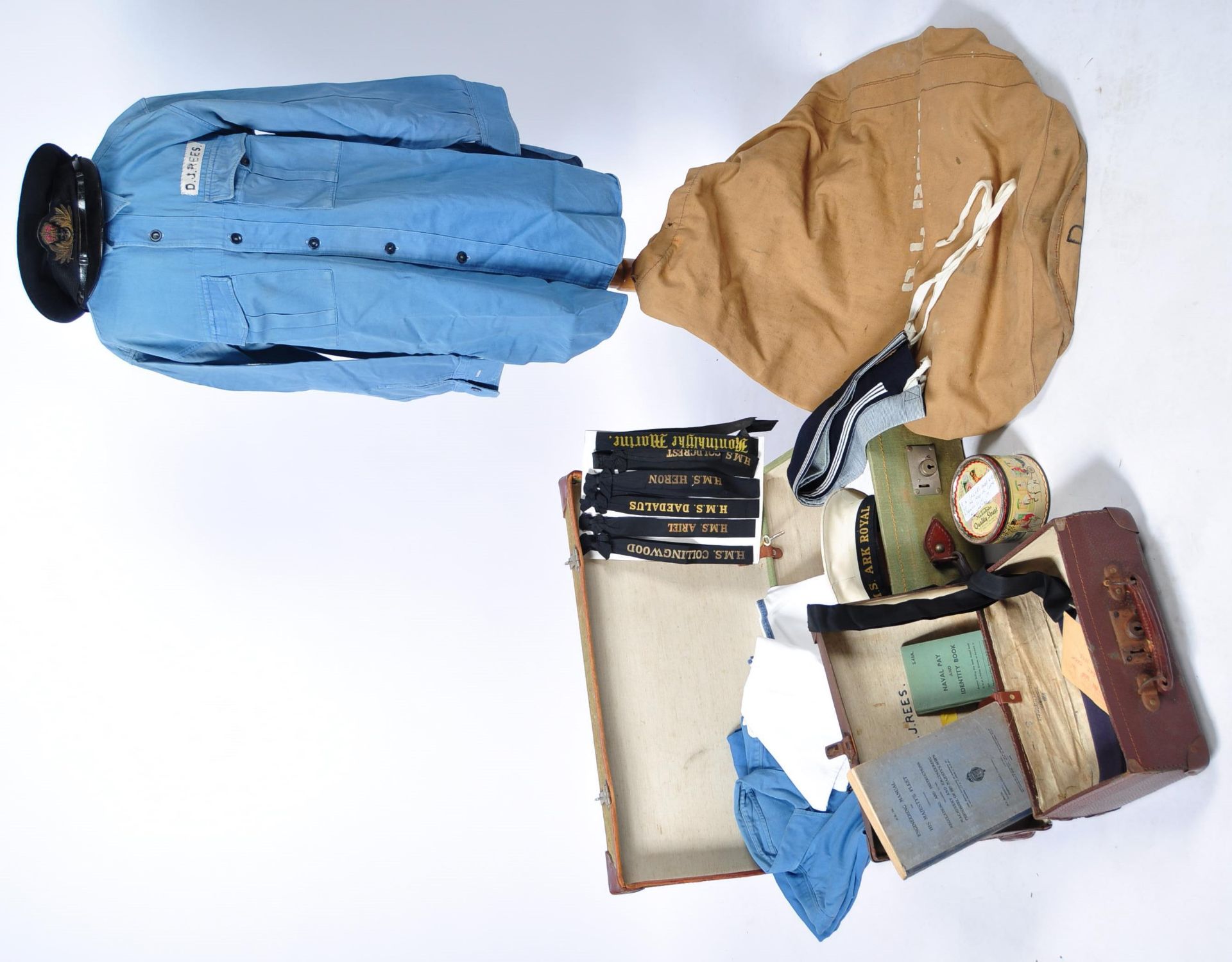 COLLECTION OF ROYAL NAVY UNIFORM ITEMS AND PERSONAL BELONGINGS - Image 2 of 9