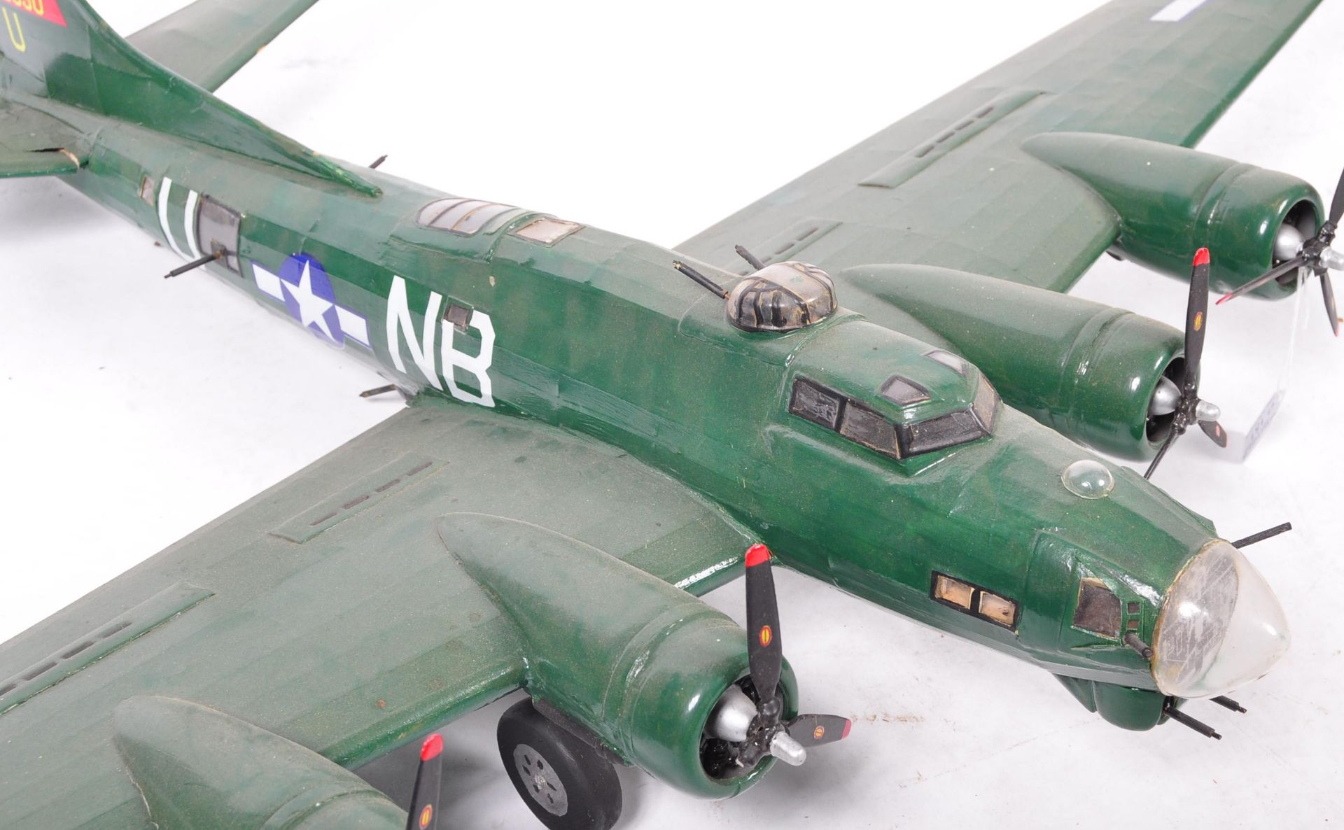 TWO WWII SECOND WORLD WAR BRITISH AND USA MODEL FIGHTER PLANES - Image 5 of 7