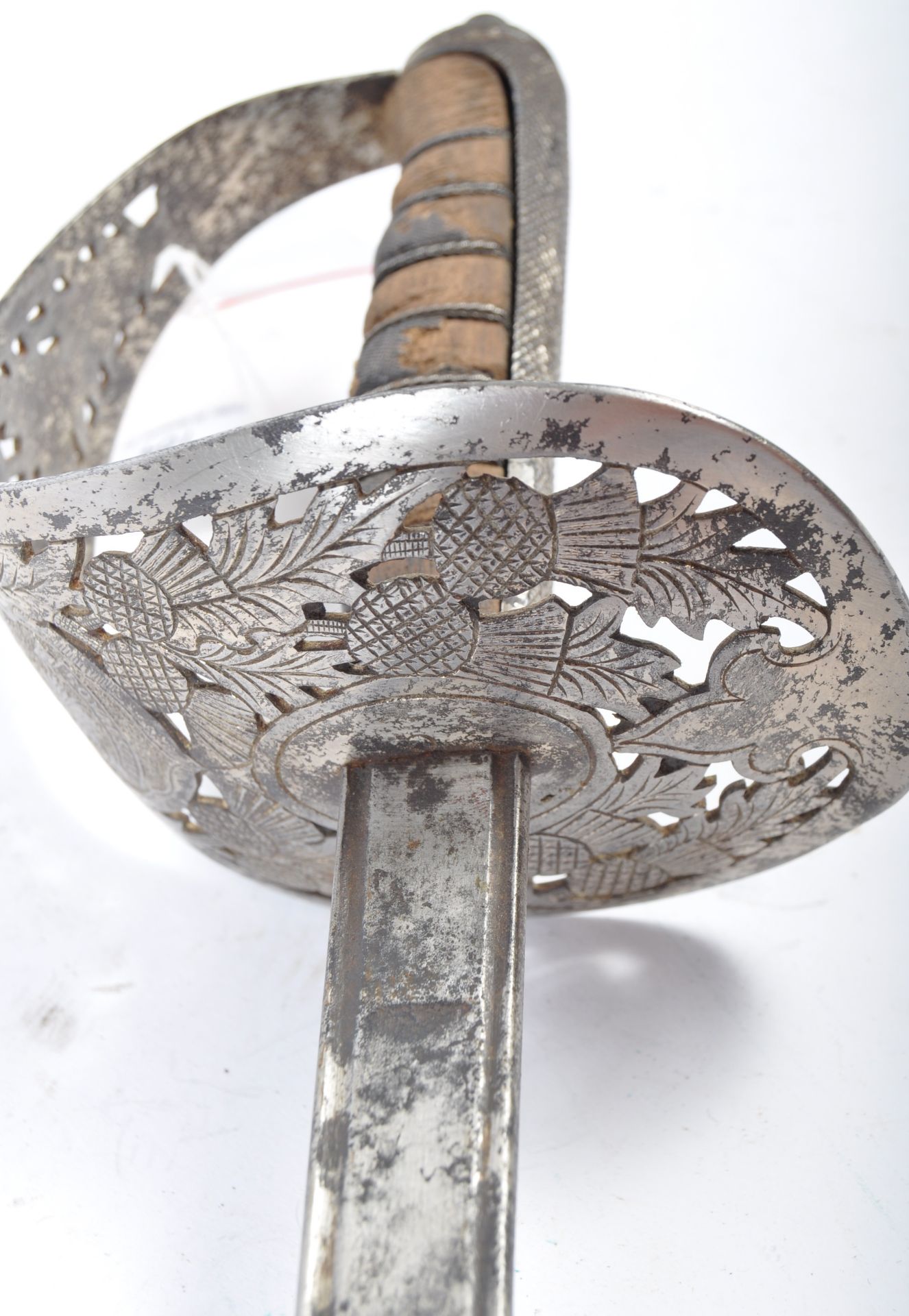 UNUSUAL 19TH CENTURY SCOTTISH OFFICERS SWORD WITH TOLEDO BLADE - Image 3 of 8