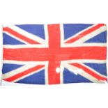 WWII SECOND WORLD WAR LARGE UNION FLAG WITH MAKER'S LABEL