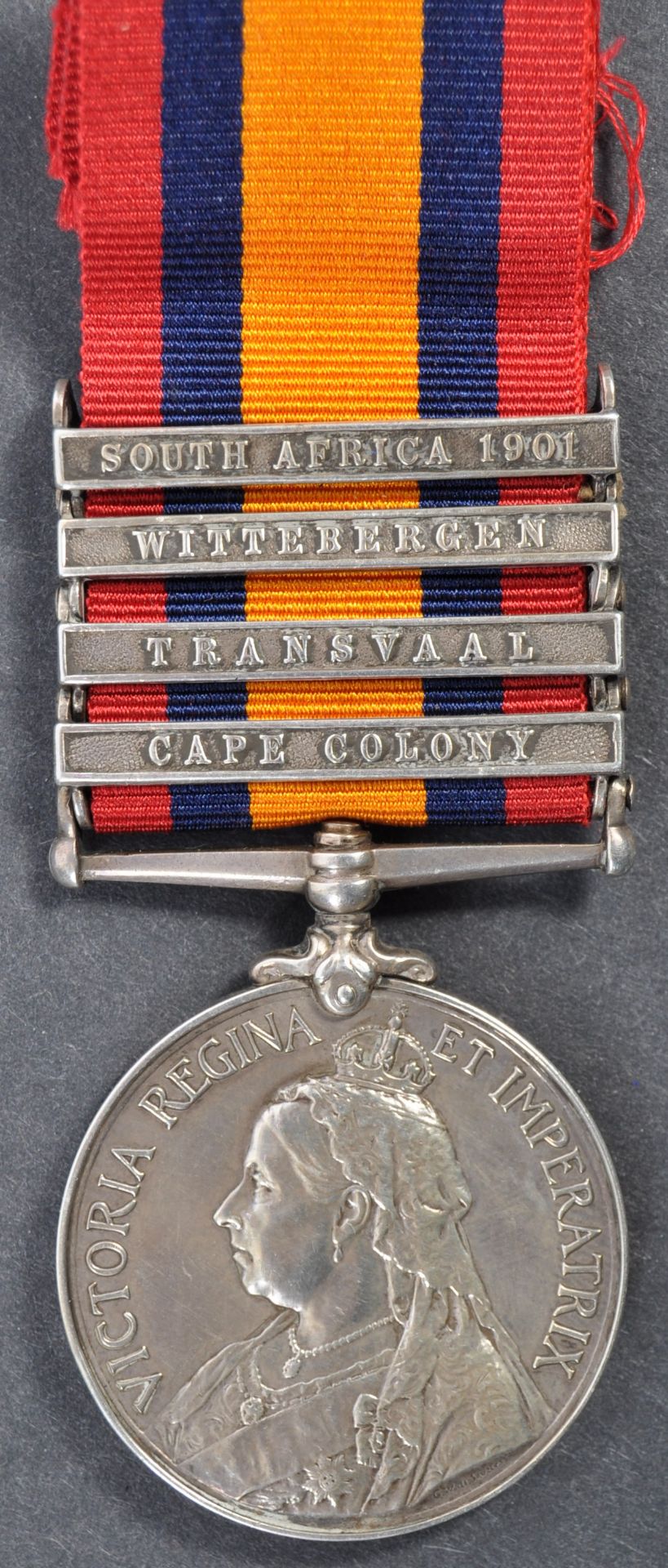 SECOND BOER WAR - QUEEN'S SOUTH AFRICA MEDAL & 4 CLASPS