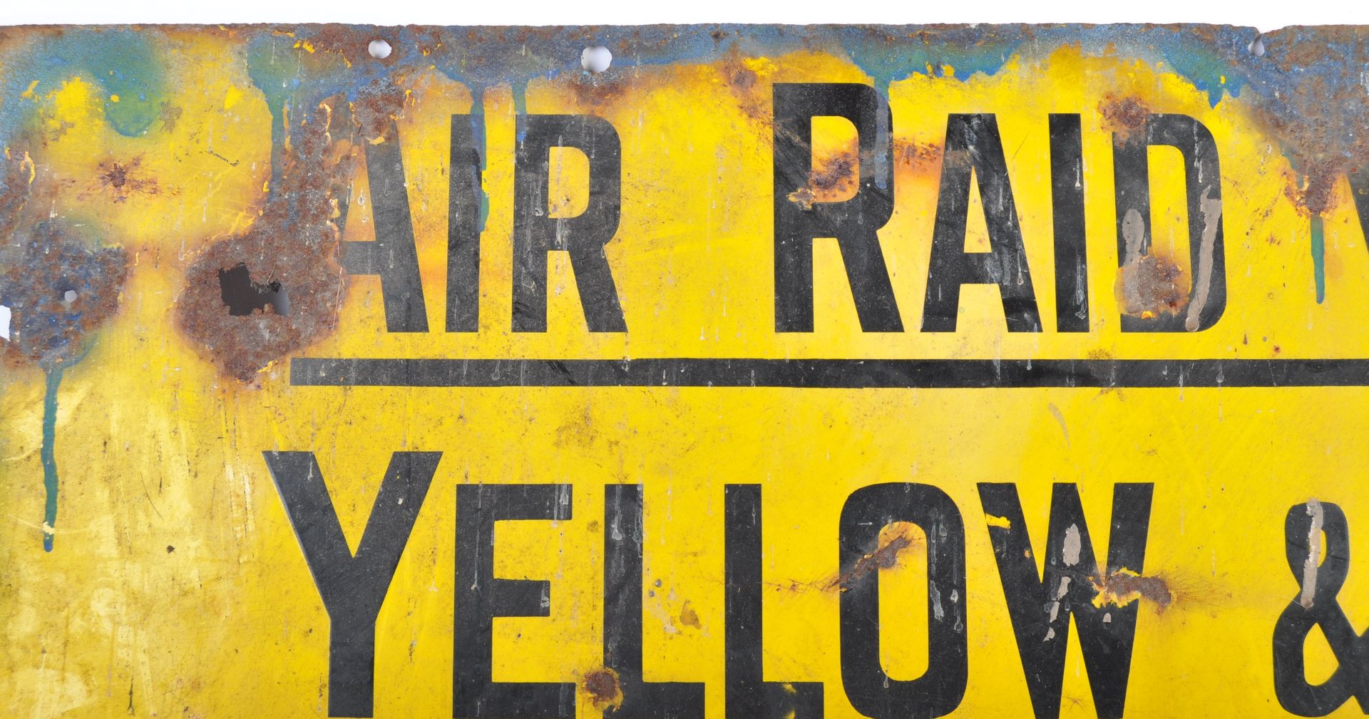 LOCAL INTEREST ARP AIR RAID WARNING ENAMEL SIGN - Image 2 of 5