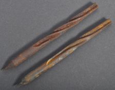 RARE PAIR OF WWI ANTI-ZEPPELIN FLECHETTES / DARTS