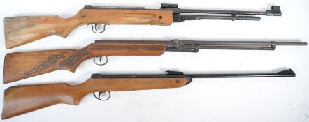 COLLECTION OF VINTAGE AIR RIFLES INCLUDING BSA METEOR