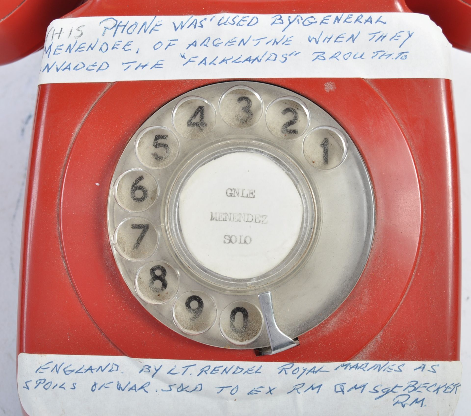 FALKLANDS WAR INTEREST - TELEPHONE USED BY GERNERAL MENENDEE - Image 2 of 4