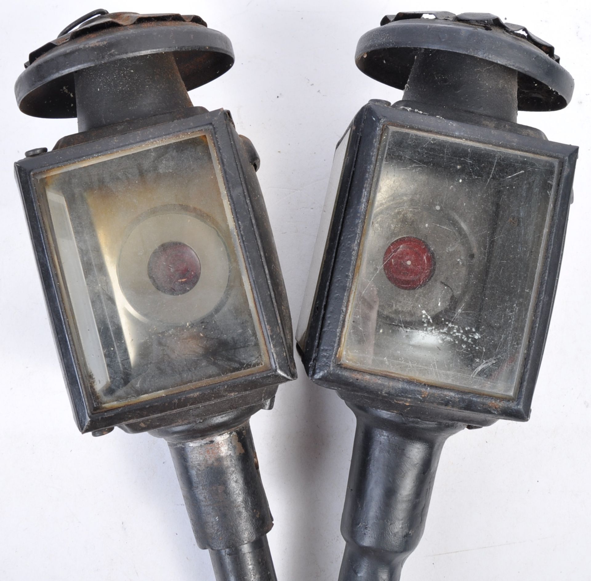 PAIR ANTIQUE VICTORIAN RAYDYOT COACH / CARRIAGE LAMPS - Image 5 of 7