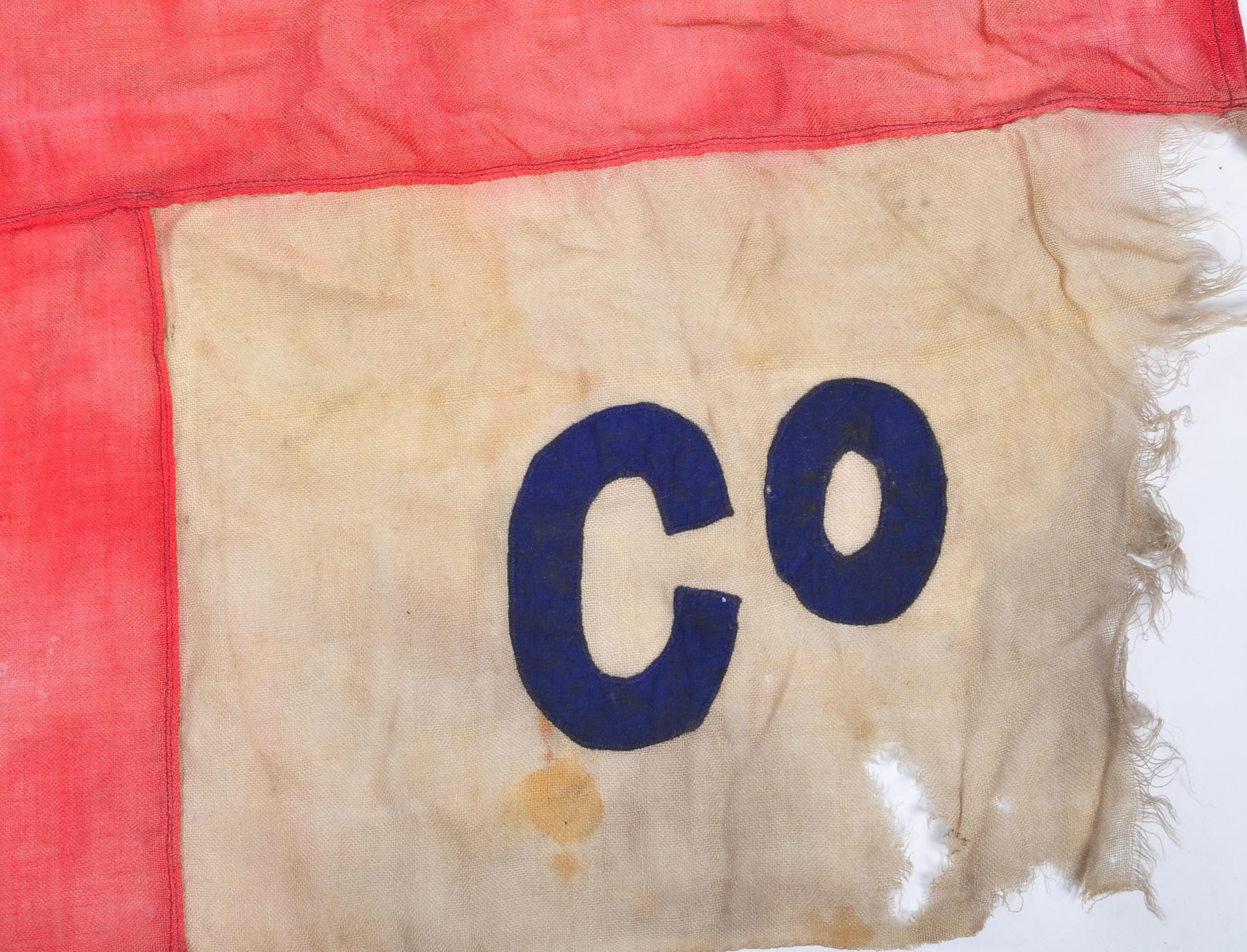 RARE WWII NEW ZEALAND SHIPPING CO MS RANGITANE SHIP'S FLAG - Image 2 of 4