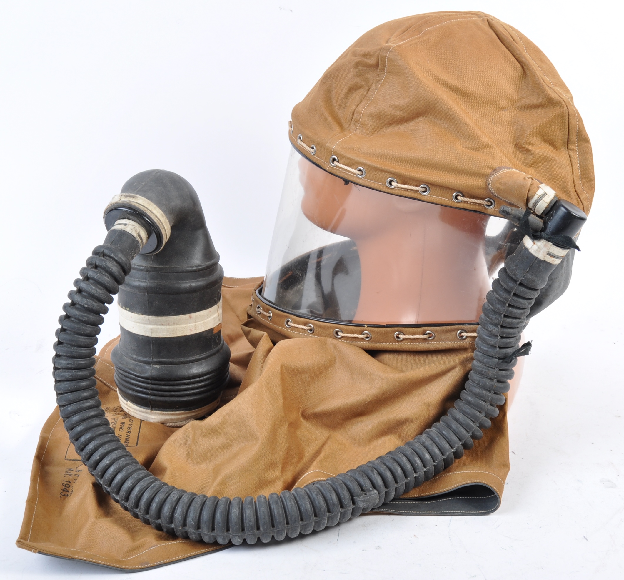 ORIGINAL SECOND WORLD WAR BRITISH HOSPITAL PATIENT RESPIRATOR - Image 4 of 4