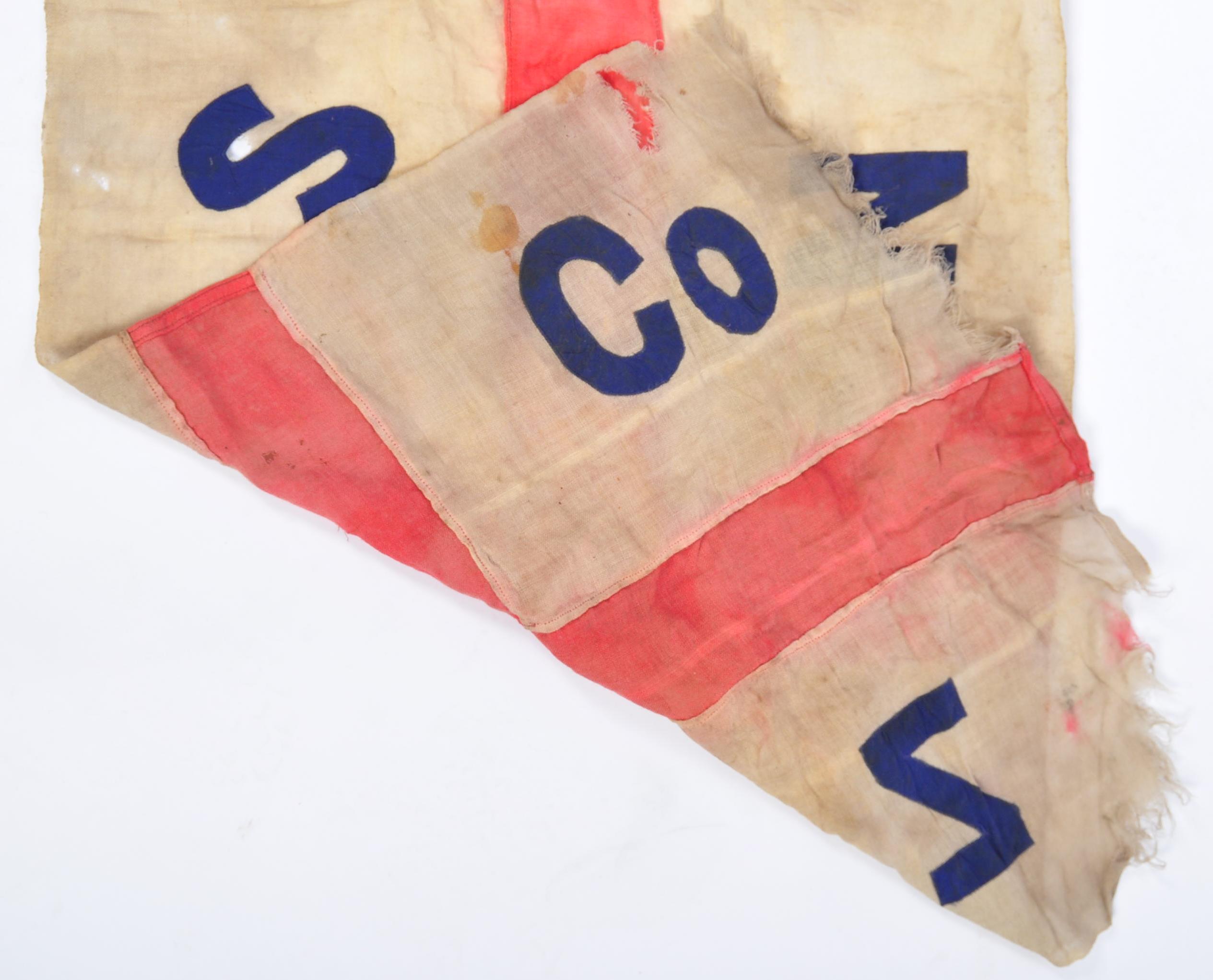 RARE WWII NEW ZEALAND SHIPPING CO MS RANGITANE SHIP'S FLAG - Image 4 of 4