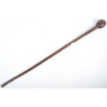 19TH CENTURY ANTIQUE ZULU WAR ERA KNOBKERRIE CLUB