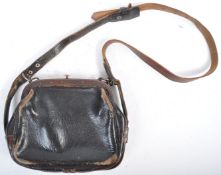 UNUSUAL WWII PERIOD GERMAN SECURE LEATHER SATCHEL / HANDBAG