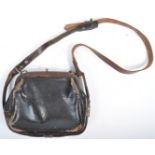 UNUSUAL WWII PERIOD GERMAN SECURE LEATHER SATCHEL / HANDBAG