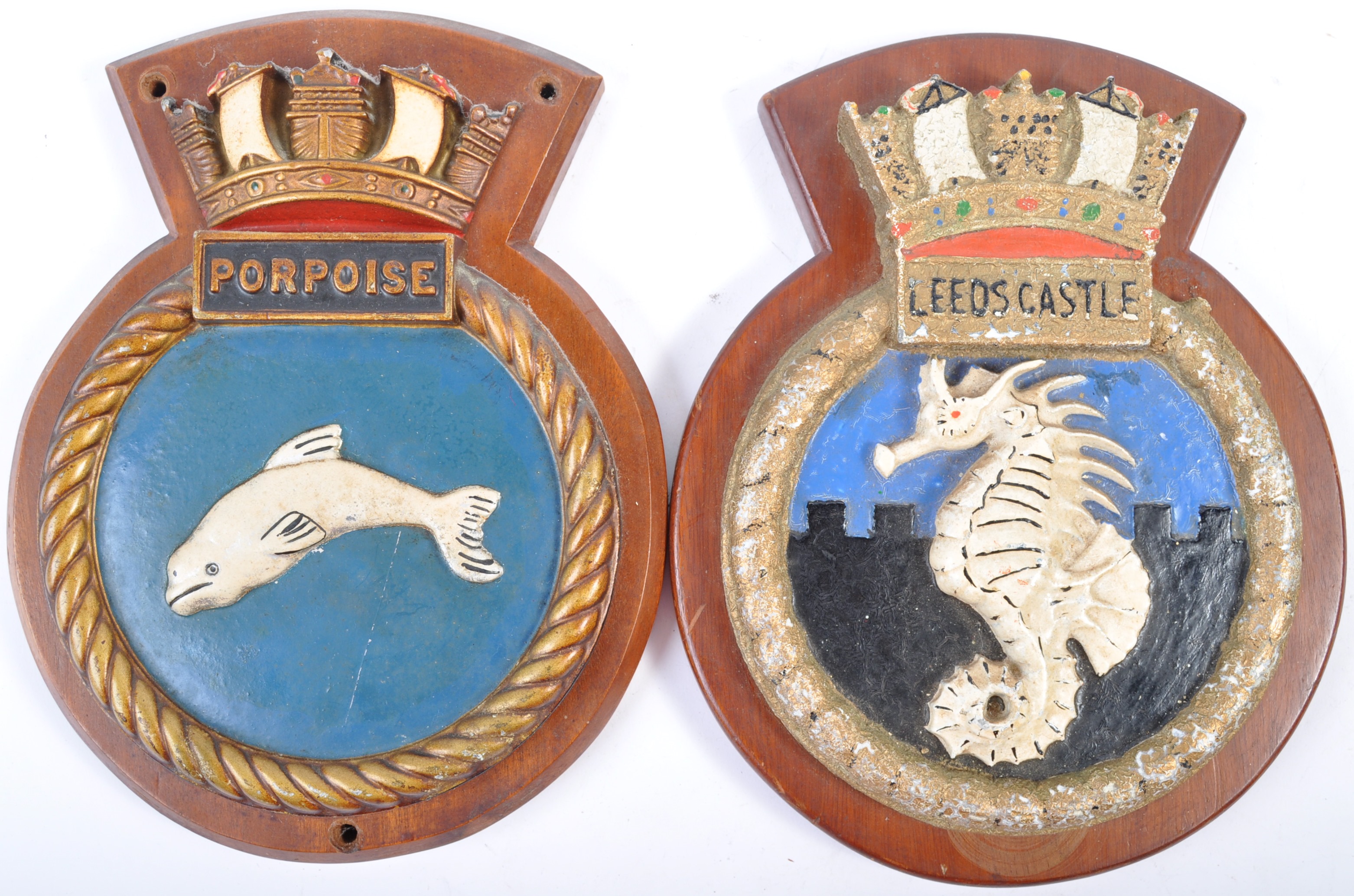 GREAT COLLECTION OF WWI & WWII INTEREST SHIPS PLAQUES - Image 5 of 6