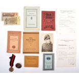 WWII GERMAN MEDALS & EPHEMERA TO THE SAME SOLDIER