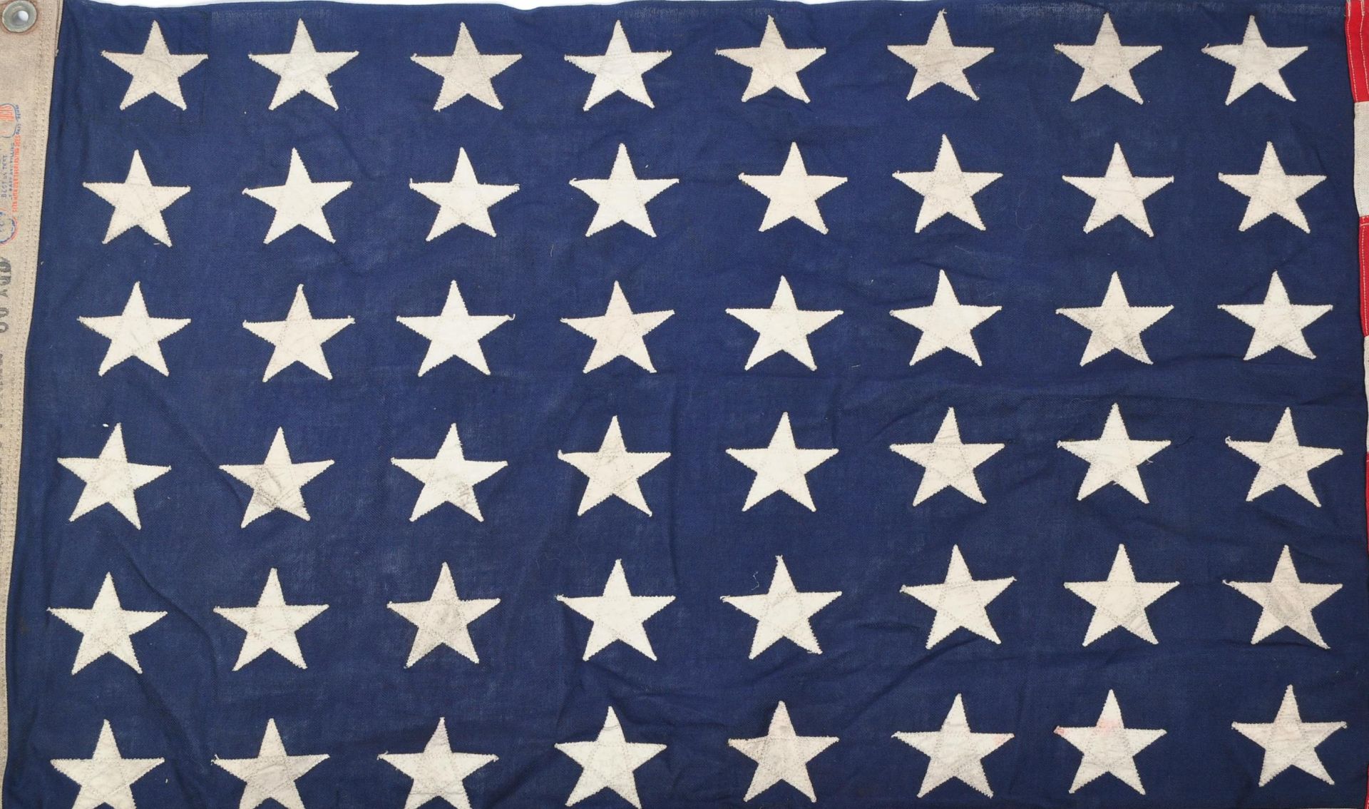 ORIGINAL LARGE WWII 1944 AMERICAN STANDARD VETERAN'S ADMIN FLAG - Image 2 of 6