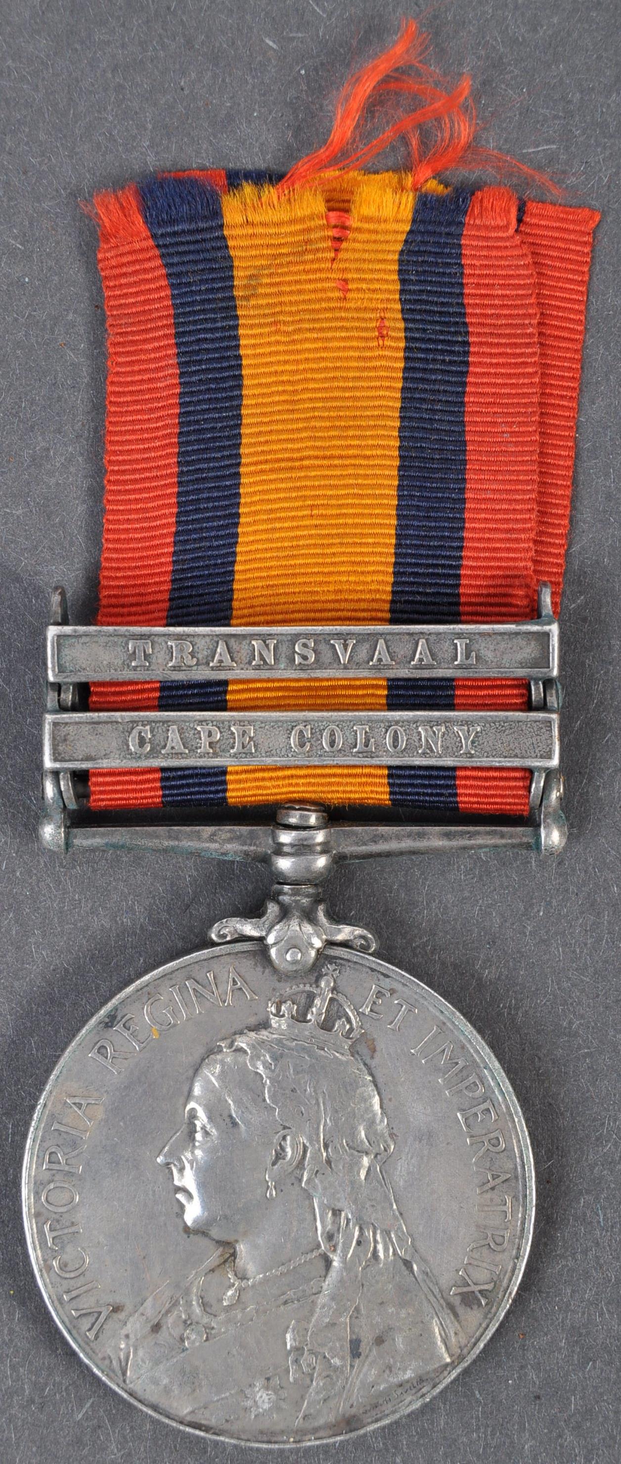 BOER WAR QUEEN'S SOUTH AFRICAN WAR MEDAL WITH CLASPS