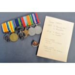 WWI & WWII MEDAL GROUP TO PRIVATE J. JAMES OF ROYAL WELCH FUSILIERS