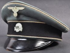 WWII SECOND WORLD WAR GERMAN SS OFFICERS HAT