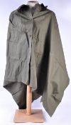 ORIGINAL POST WAR 1954 BRITISH ARMY ISSUE RAIN CAPE / PONCHO