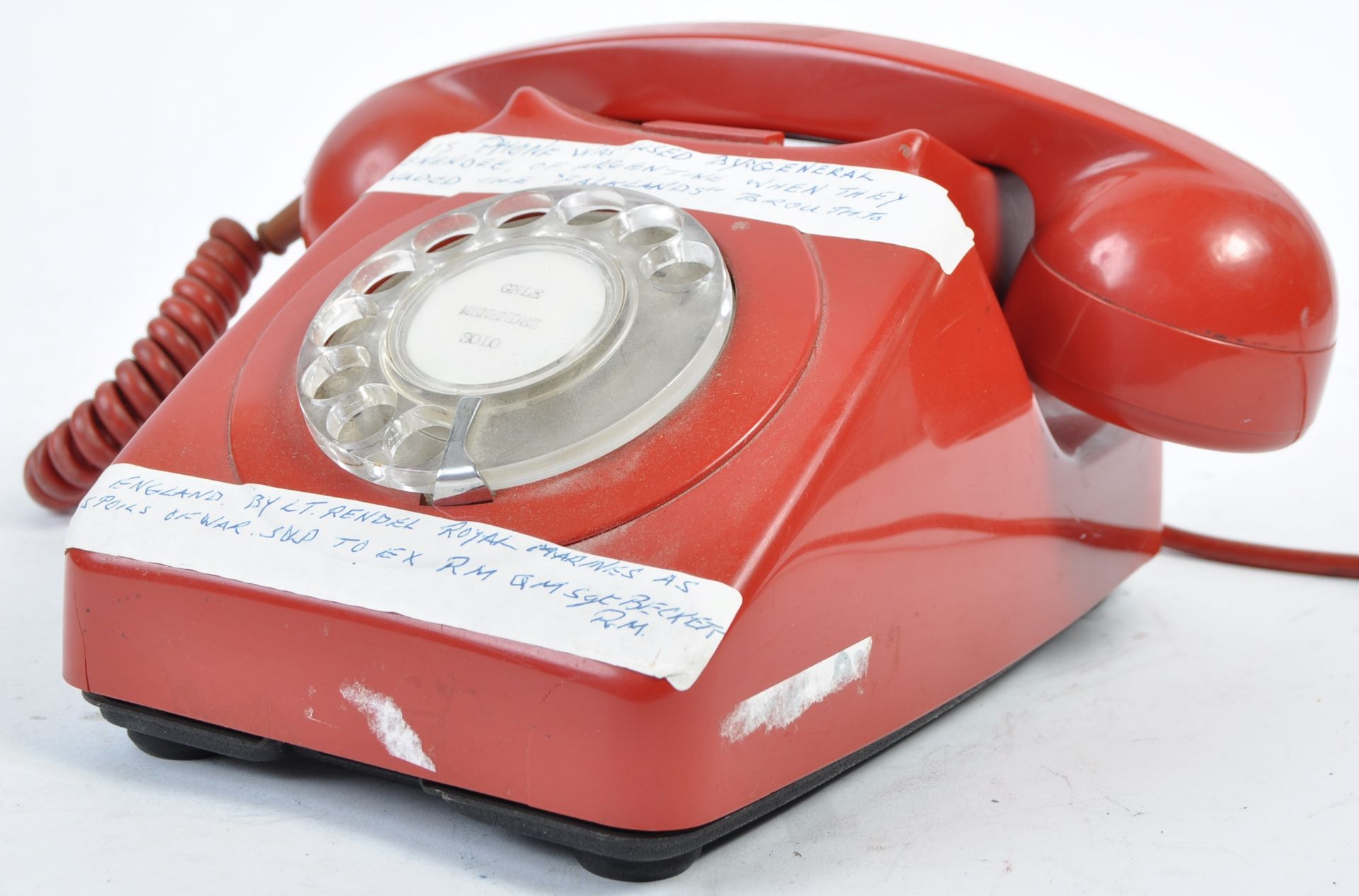 FALKLANDS WAR INTEREST - TELEPHONE USED BY GERNERAL MENENDEE