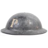 ORIGINAL WWII SECOND WORLD WAR BRITISH POLICE WARDEN HELMET