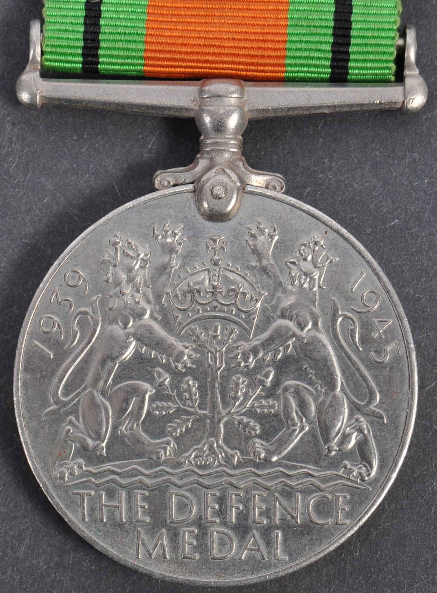 WWII DEFENCE MEDAL & ROYAL ARMY MEDICAL CORPS SWAGGER STICK - Image 2 of 5