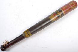 ANTIQUE WILLIAM IV PAINTED POLICE TRUNCHEON