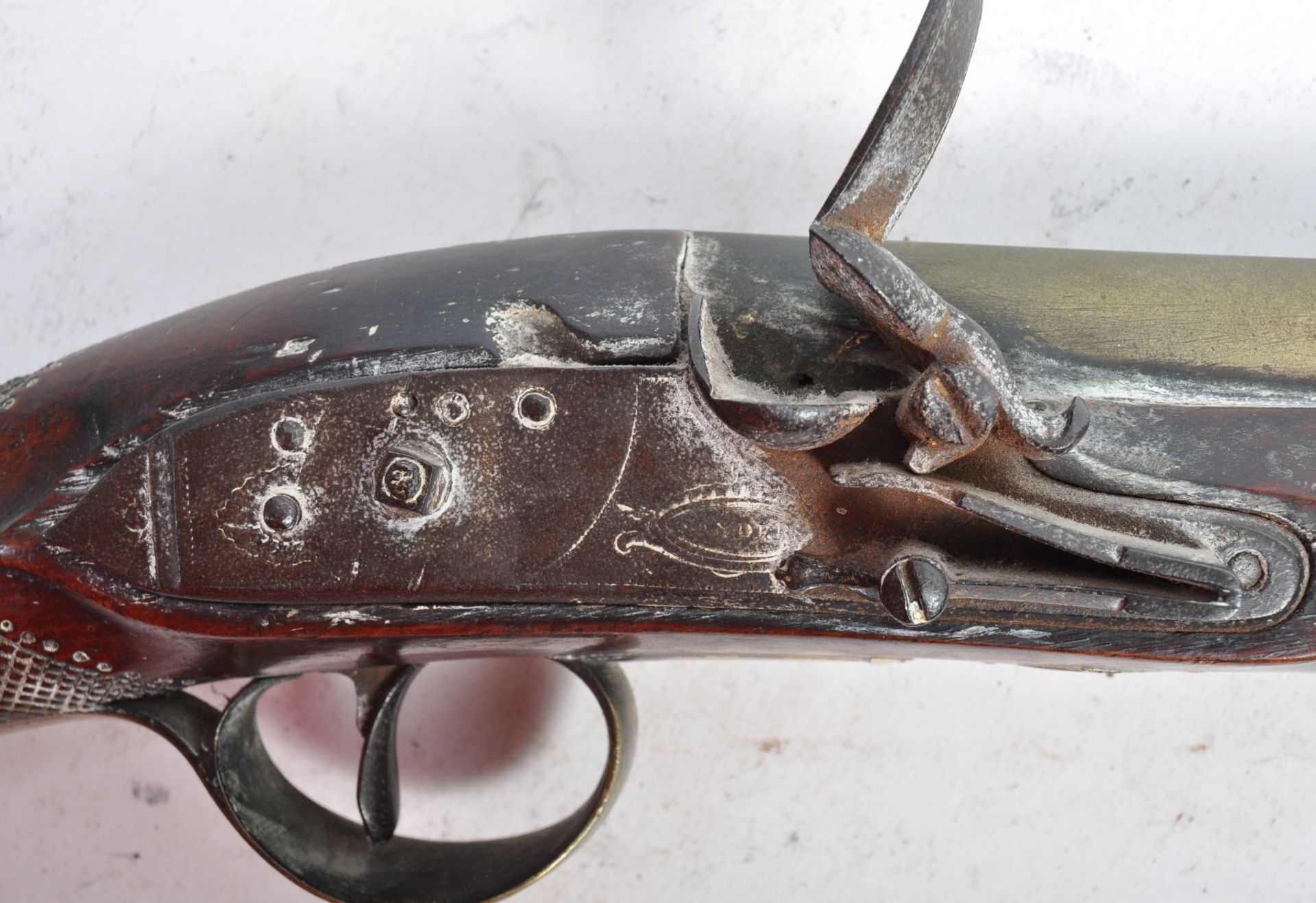 RARE 18TH CENTURY FLINTLOCK BLUNDERBUSS BY SANDERS OF LONDON - Image 2 of 8