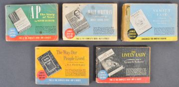 COLLECTION OF X5 WWII AMERICAN ' ARMED SERVICES EDITIONS ' BOOKS