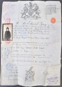 LOCAL INTEREST - FIRST WORLD WAR ERA BRITISH NURSES PASSPORT