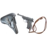 ORIGINAL WWII GERMAN WALTHER 9MM P38 PISTOL - DEACTIVATED