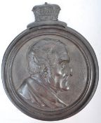 19TH CENTURY CAST IRON PLAQUE OF THE DUKE OF WELLINGTON