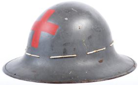 ORIGINAL WWII BRITISH ZUCKERMAN AIR RAID PRECAUTIONS HELMET