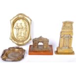 WWI FIRST WORLD WAR RELATED COMMEMORATIVE BRASS ITEMS