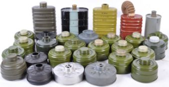 LARGE COLLECTION OF 20TH CENTURY RESPIRATOR CANISTER FILTERS