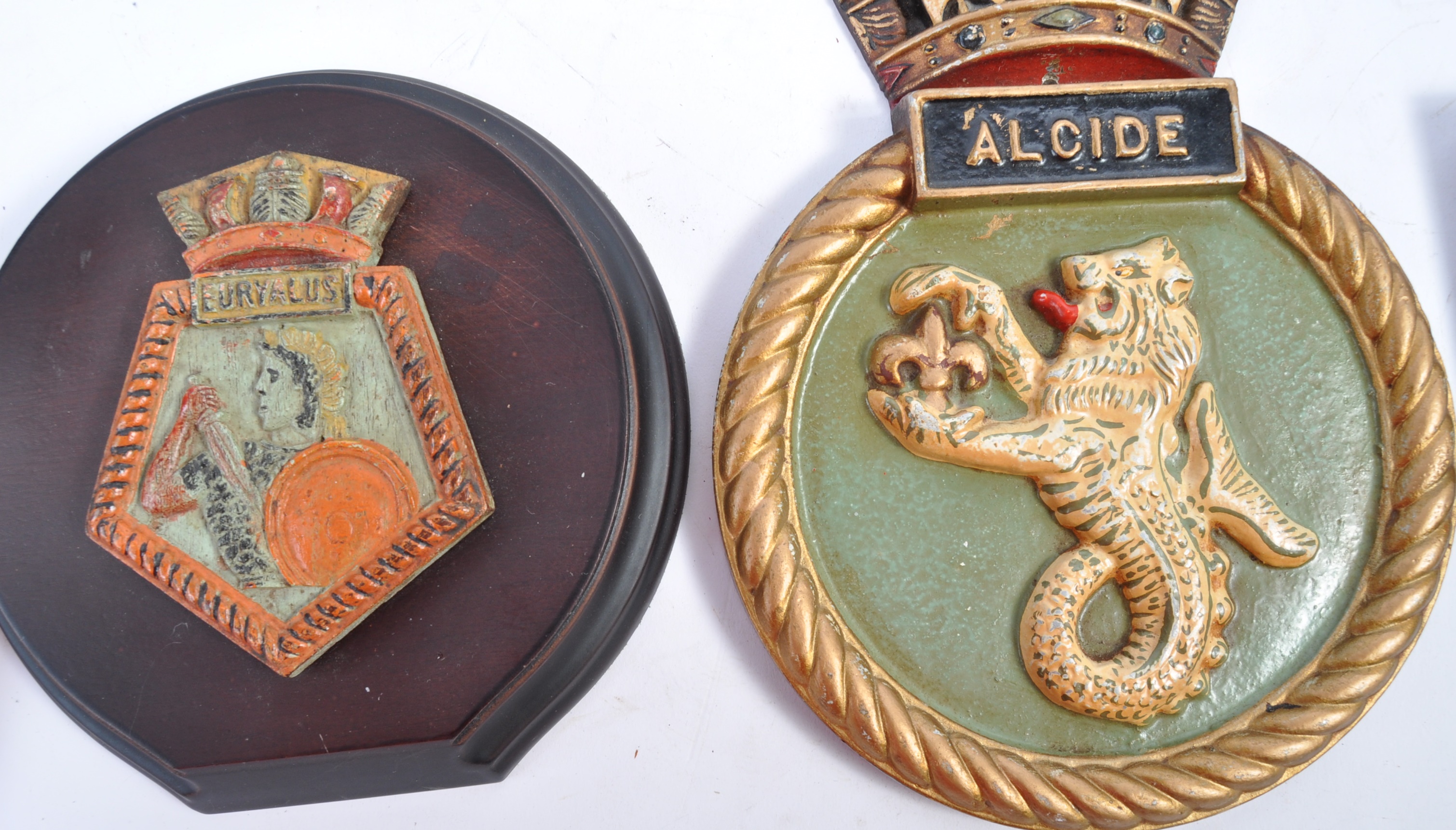 GREAT COLLECTION OF WWI & WWII INTEREST SHIPS PLAQUES - Image 2 of 6