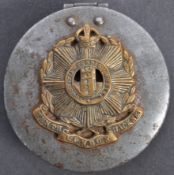 EARLY 20TH CENTURY TOBACCO TIN WITH 10TH LONDON REGIMENT BADGE