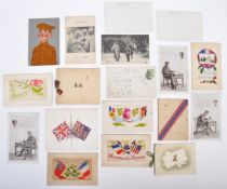 COLLECTION OF ASSORTED MILITARY RELATED ITEMS - POSTCARDS