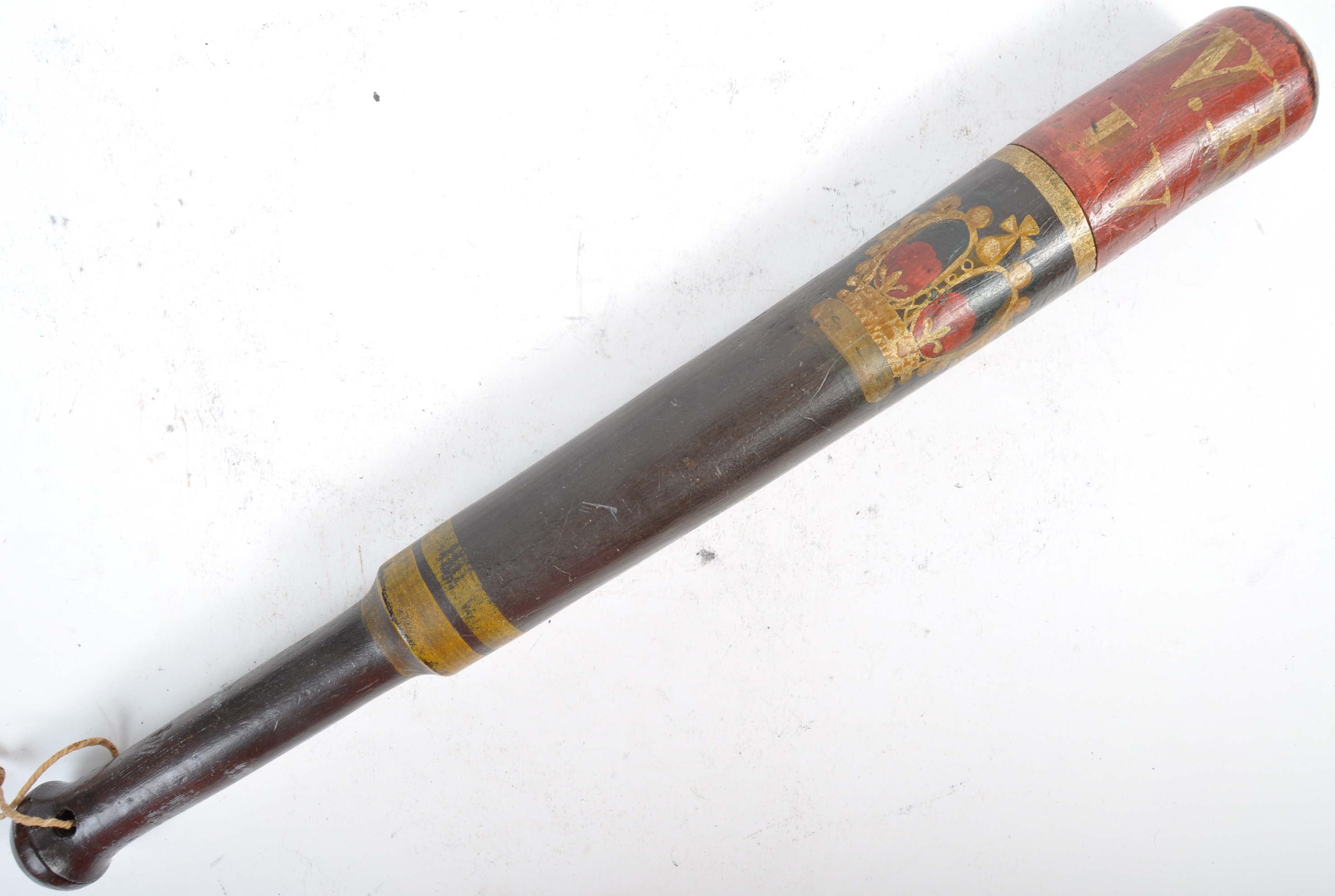 ANTIQUE WILLIAM IV PAINTED POLICE TRUNCHEON - Image 4 of 4