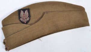 WWII SECOND WORLD WAR UNIFORM BERET WITH SAS BADGE