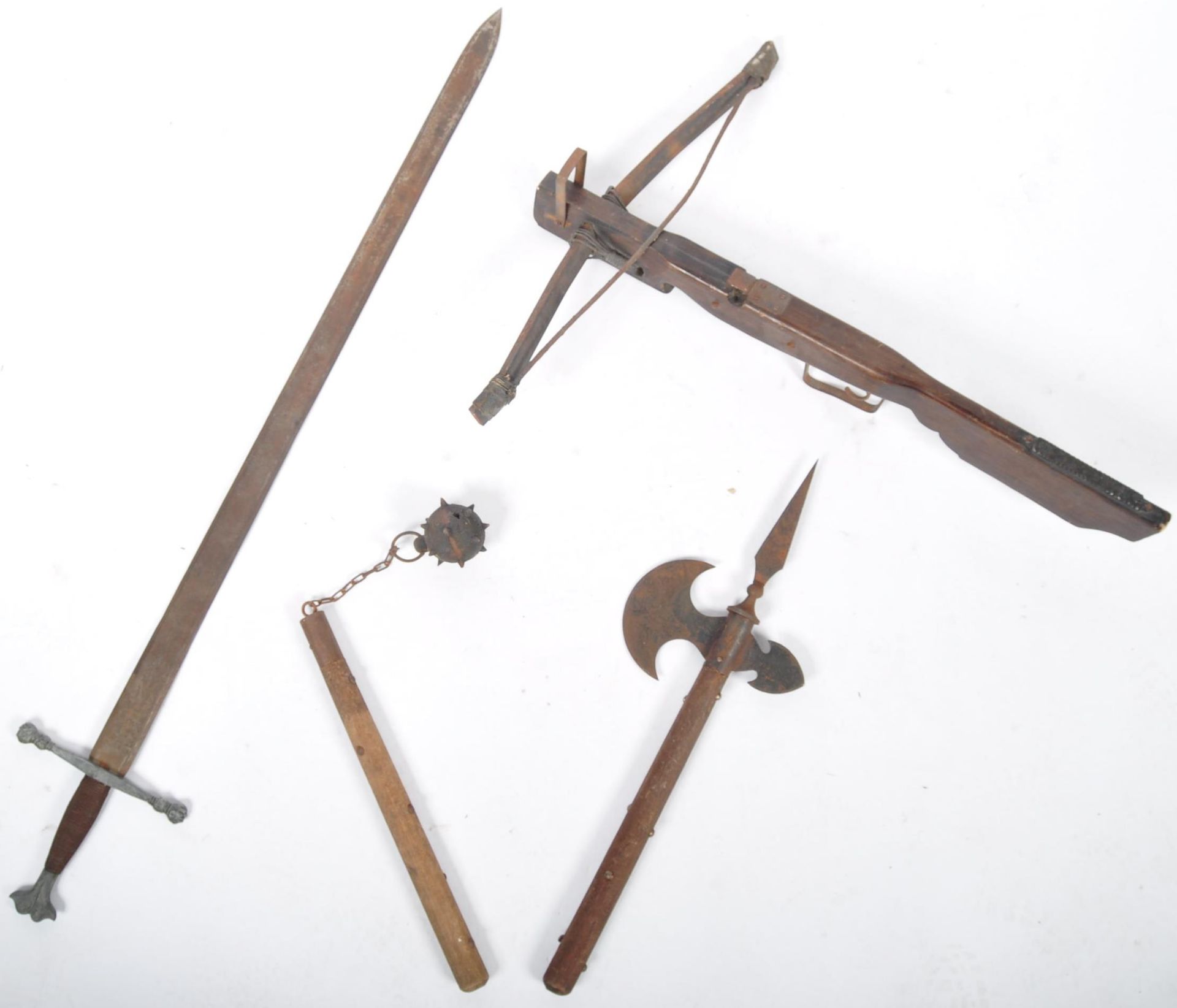 COLLECTION OF ASSORTED 20TH CENTURY RE-ENACTMENT WEAPONRY