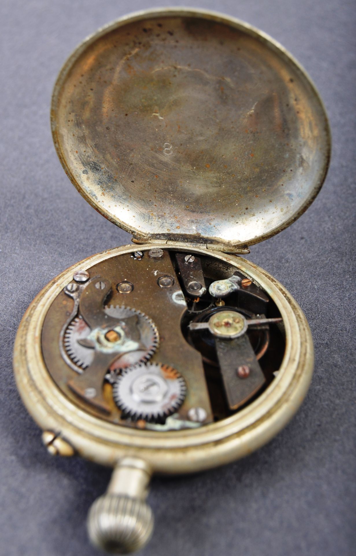 MAHATMA GANDHI - SILVER PLATE POCKET WATCH GIFTED FROM GANDHI - Image 3 of 7