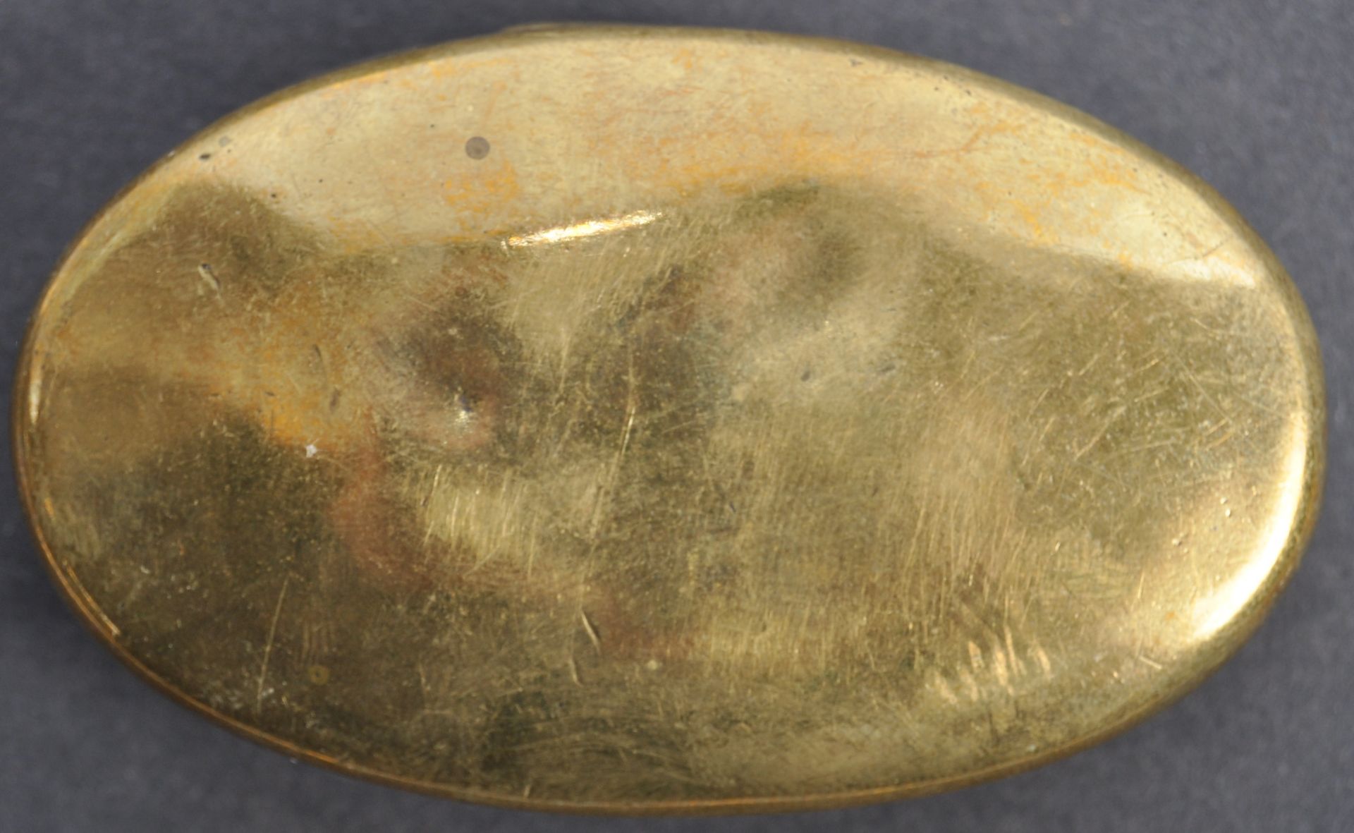 A LATE 19TH CENTURY VICTORIAN COAL MINERS BRASS TOBACCO TIN - Image 4 of 4