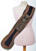 LATE 19TH CENTURY BRITISH ARMY COLDSTREAM GUARDS MAJOR'S SASH