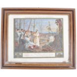 WWI FIRST WORLD WAR GERMAN RELIGIOUS PRINT IN FRAME