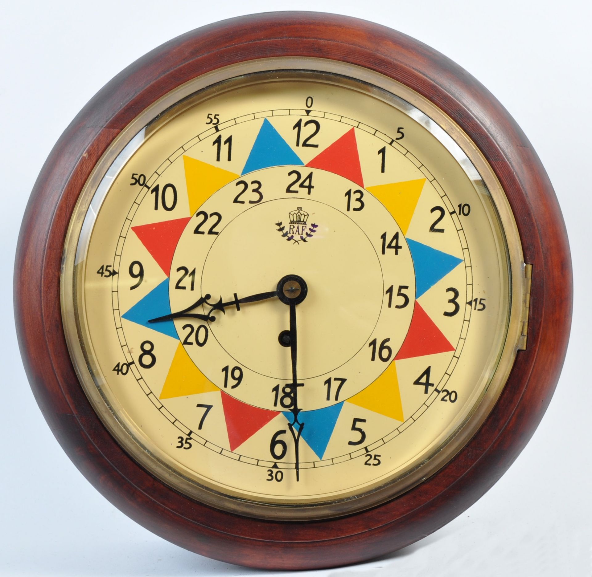 WWII SECOND WORLD WAR RELATED RAF SECTOR WALL CLOCK