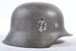 ORIGINAL WWII SECOND WORLD WAR GERMAN SS COMBAT HELMET